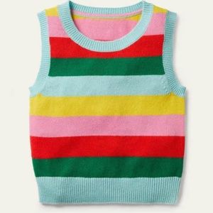 Knitted Stripe Sweater Vest